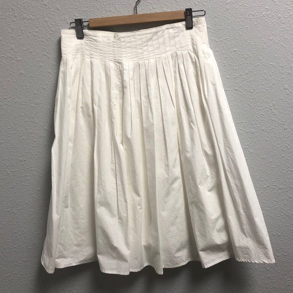Pleated Buttoned Skirt - Picture 1 of 4